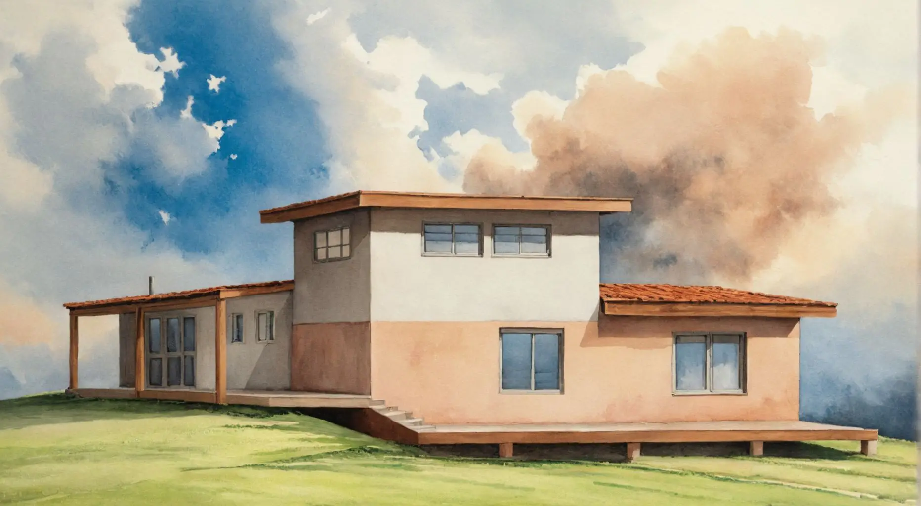 Earth Block Home Split Level